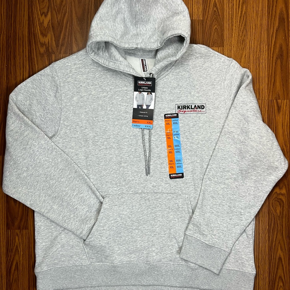 Kirkland Signature Unisex Logo Printed Hoodie Size XXL